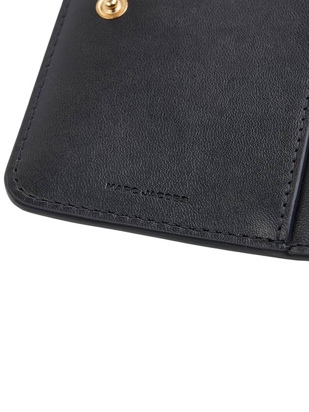 The J Marc Mini Compact Half Wallet Black - MARC JACOBS - BALAAN 9