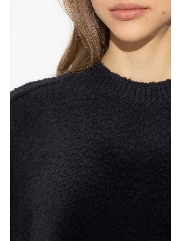 Women's Fur Effect Knit Top Black - MAISON MARGIELA - BALAAN 6