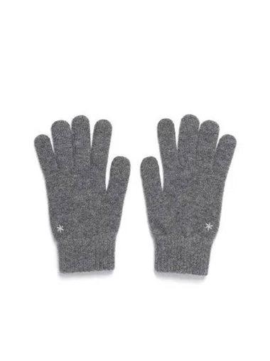 Cashmere Knit Gloves S24WWFGL68 Melange Gray - SNOW PEAK - BALAAN 1