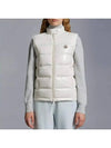 Alcibia Logo Patch Padding Vest White - MONCLER - BALAAN 3