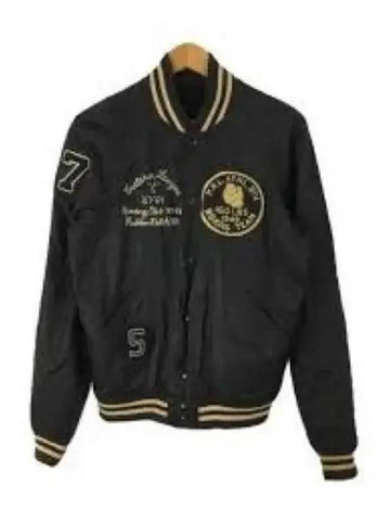 30 points MUSINSA EXCLUSIVE New York Boxing Club Satin Varsity Reversible Jacket Black - POLO RALPH LAUREN - BALAAN 1