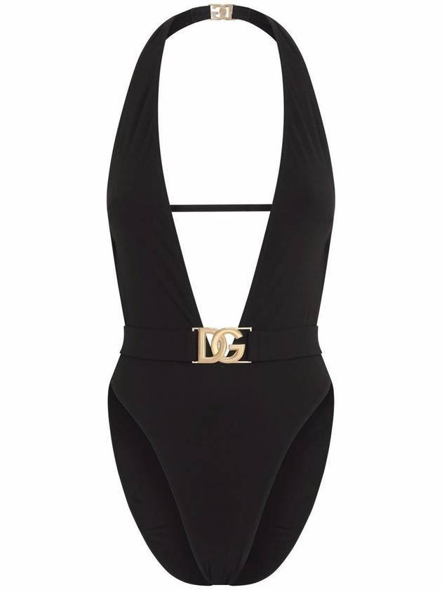 DG logo one-piece swimsuit black - DOLCE&GABBANA - BALAAN 1