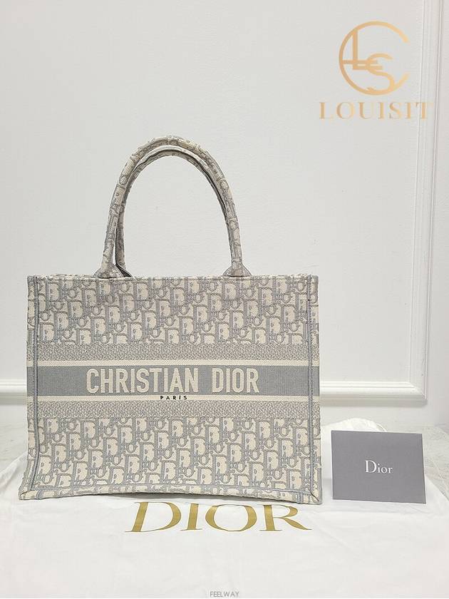 Used luxury goods Lewis It Gray oblique book tote medium - DIOR - BALAAN 8