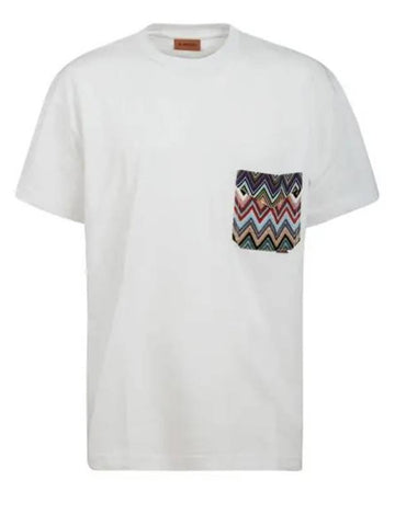 Logo US23SL09 BJ00E0 S016Y Men s Short Sleeve T Shirt - MISSONI - BALAAN 1