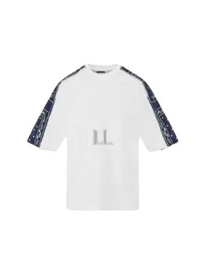 Le Bandana Printed Cotton Short Sleeve T-Shirt White Navy - JACQUEMUS - BALAAN 2