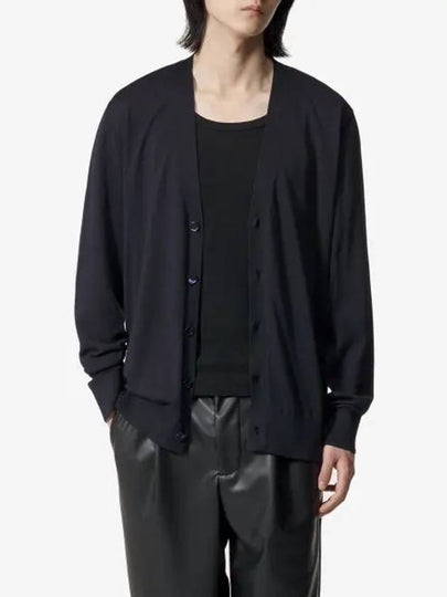 Cotton Silk Cardigan Night Blue - GIVENCHY - BALAAN 2