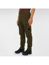 Men's Stretch Satin Cargo Straight Pants Khaki - CP COMPANY - BALAAN.