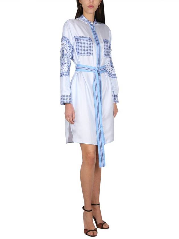 Midi Dress 8069648B5650 CLEAR BLUE - BURBERRY - BALAAN 3