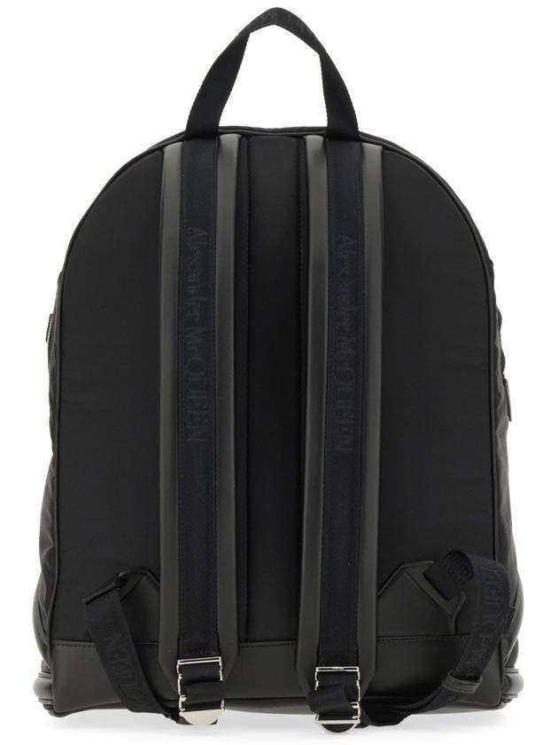 Men's Harness Logo Nylon Backpack Black - ALEXANDER MCQUEEN - BALAAN 3