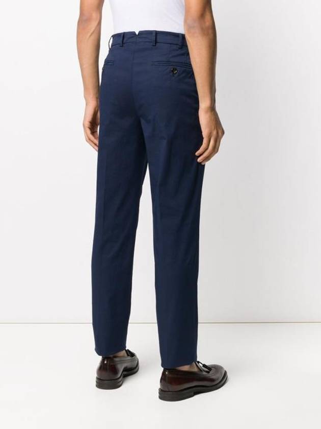 Tapered Chino Cotton Straight Pants Navy - BRUNELLO CUCINELLI - BALAAN 3