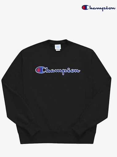 Round neck sweatshirt script big logo graphic GF70 Y07471 - CHAMPION - BALAAN 1