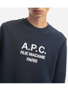 Rufus Embroidery Logo Sweatshirt Navy - A.P.C. - BALAAN 3