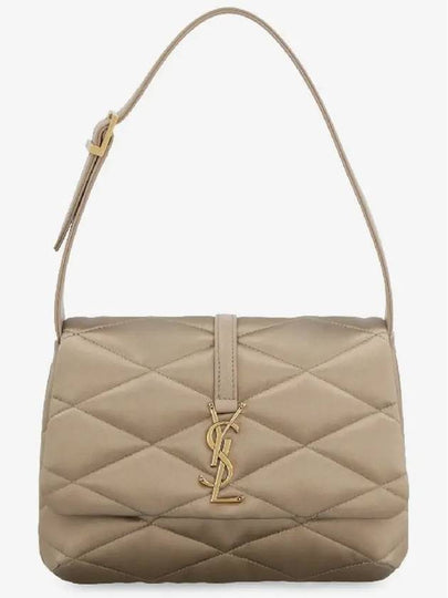 Le 57 Flap YSL Matelasse Satin Leather Shoulder Bag Beige - SAINT LAURENT - BALAAN 2