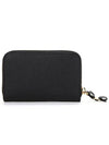 Vara Bow Zipper Card Wallet Black - SALVATORE FERRAGAMO - BALAAN 6