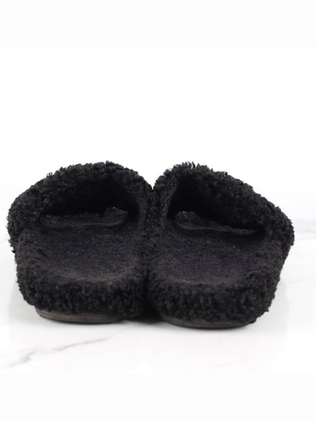 Wave logo furry slide 40 255 260 - BALENCIAGA - BALAAN 4