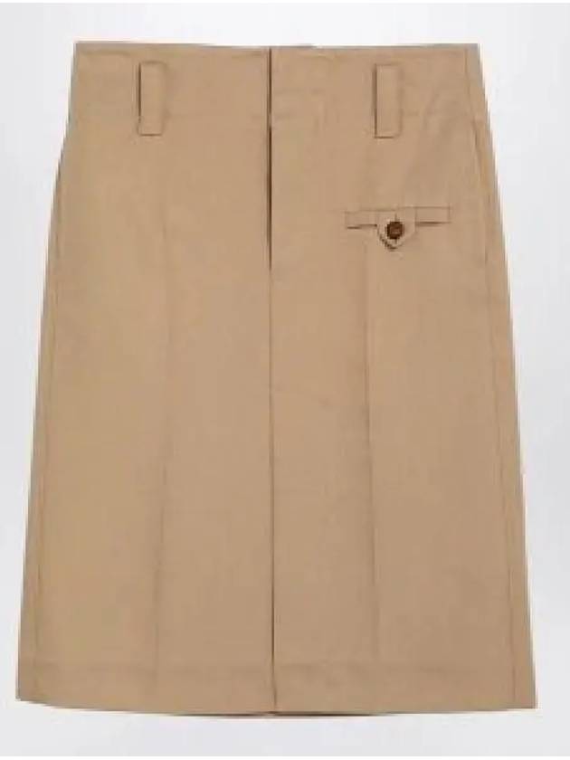 Pocket H line skirt beige - BOTTEGA VENETA - BALAAN 2