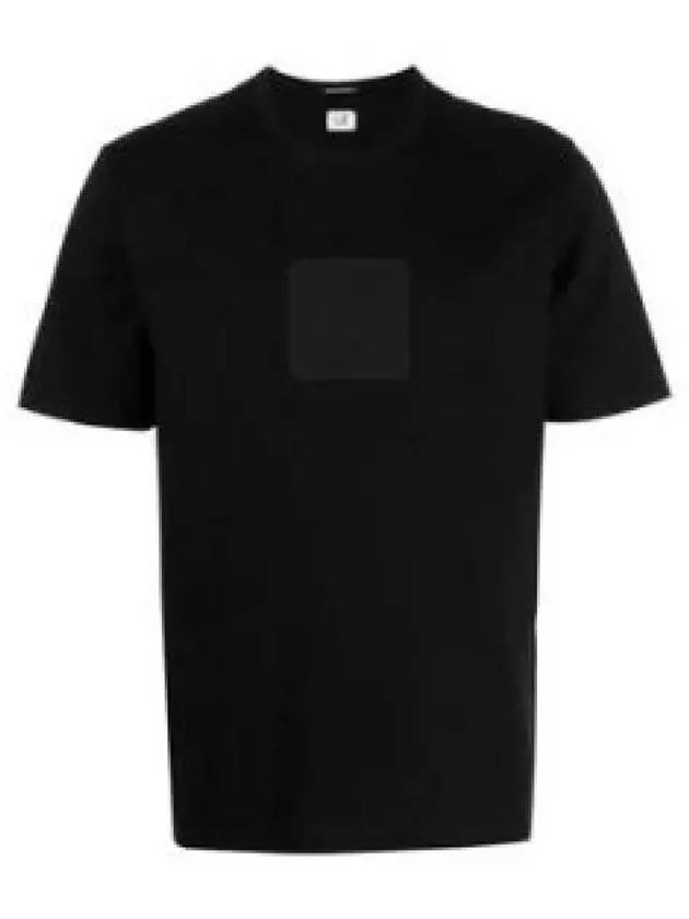 Metropolis Series Mercerized Jersey Logo Badge Short Sleeve T-Shirt Black - CP COMPANY - BALAAN 2