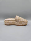 Jumbo GG Platform Slipper Beige Light Pink - GUCCI - BALAAN 5