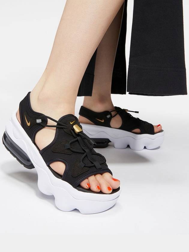 Women's Air Max Coco Sandals White Black - NIKE - BALAAN.