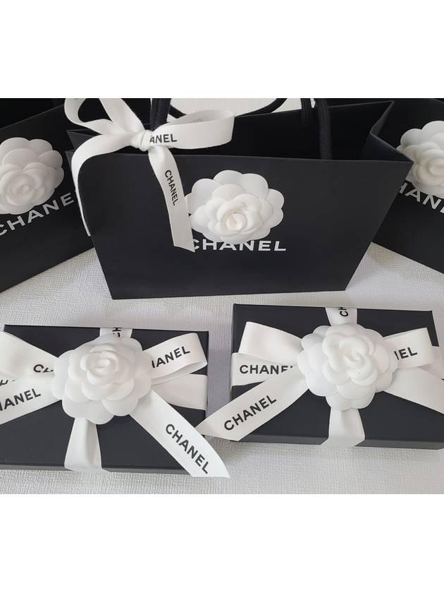 logo card wallet black - CHANEL - BALAAN 8