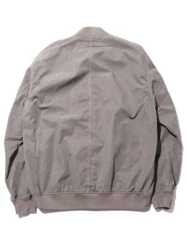 Men's Cupro Cotton Twill TC Bomber Jacket Beige - STONE ISLAND - BALAAN 3