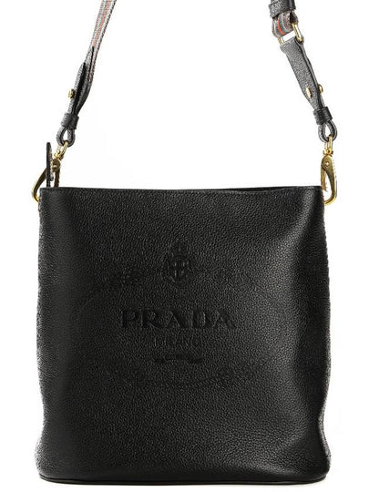 Vitello Phoenix Shoulder Bag Black - PRADA - BALAAN 2