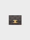 Triomphe Compact Coin Card Wallet Tan - CELINE - BALAAN 2