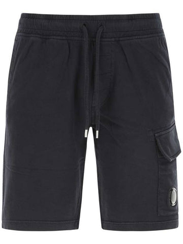 Men's Lens Patch Cargo Shorts Navy - CP COMPANY - BALAAN 1