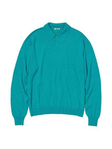 Sweater A24AP02SK Free AQUA BLUE - AURALEE - BALAAN 1