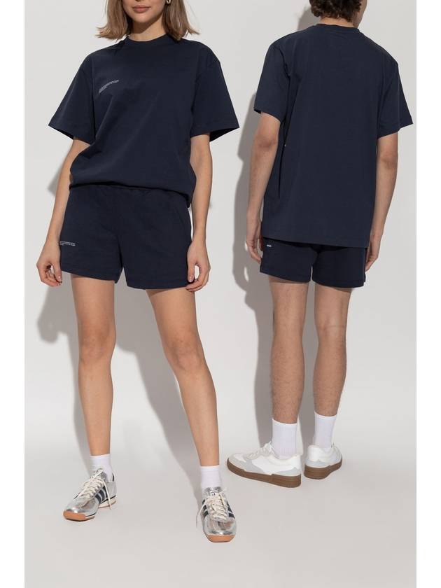 Pangaia Logo Shorts, Unisex, Navy Blue - PANGAIA - BALAAN 2