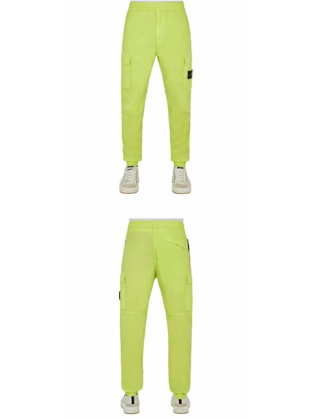 Men's Tella Paracadute Regular Fit Cargo Pants Lemon - STONE ISLAND - BALAAN.