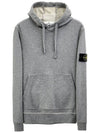 Wappen Patch Cotton Hoodie Grey - STONE ISLAND - BALAAN 2