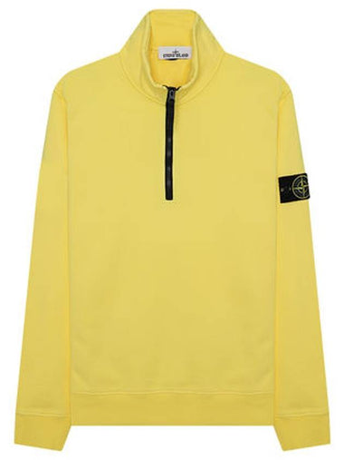 Stone Island Long Sleeve T Shirt 101561951V0030 Yellow - STONE ISLAND - BALAAN 1