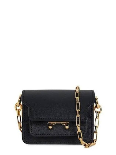 Trunk Nano Chain Crossbody Bag Black - MARNI - BALAAN 2