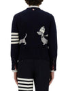 Hector 4 Bar Stripe Cardigan Black - THOM BROWNE - BALAAN 4