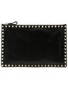 Rockstud medium clutch bag LW2P0269 BLACK - VALENTINO - BALAAN 3