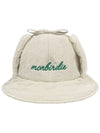 Earmuffs Padded Bucket Hat IVORY - MONBIRDIE GOLF - BALAAN 3