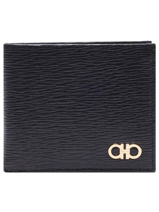 Gancini Half Wallet Black - SALVATORE FERRAGAMO - BALAAN 2