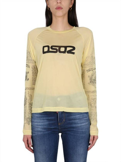 long sleeve t-shirt S72GD0449 S24492170 YELLOW - DSQUARED2 - BALAAN 2