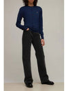 BEA Knit Wool Logo Cardigan Blue - VIVIENNE WESTWOOD - BALAAN 2