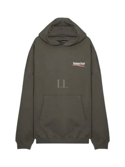 Political Campaign Large Fit Hoodie Green - BALENCIAGA - BALAAN 2