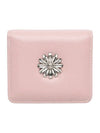 Daisy photo slot half wallet banknote card baby pink - LE MASQUE - BALAAN 1