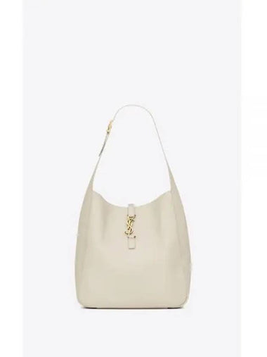 YSL shoulder bag leather Le 5a7 soft large bag Blanc bag 753837AAAUQ9207 - SAINT LAURENT - BALAAN 1