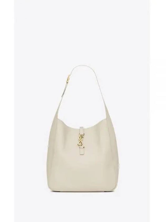 YSL shoulder bag leather Le 5a7 soft large bag Blanc bag 753837AAAUQ9207 - SAINT LAURENT - BALAAN 1