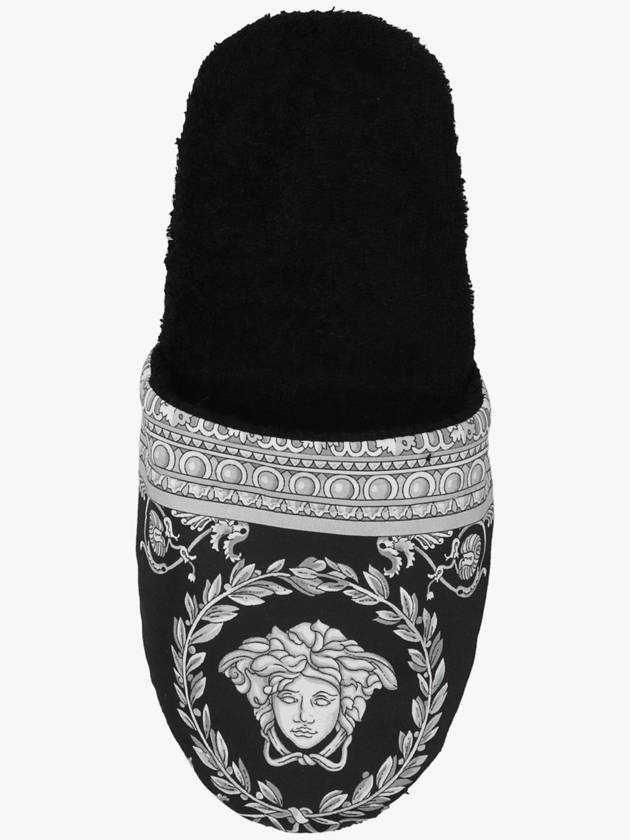 Men's I Love Baroque Slippers Black - VERSACE - BALAAN 7