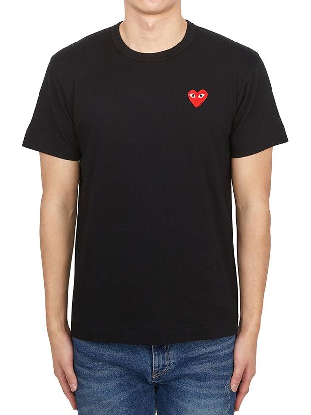 Red Heart T-Shirt Black - COMME DES GARCONS PLAY - BALAAN 2