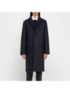 Wool Single Coat Navy - JIL SANDER - BALAAN 2