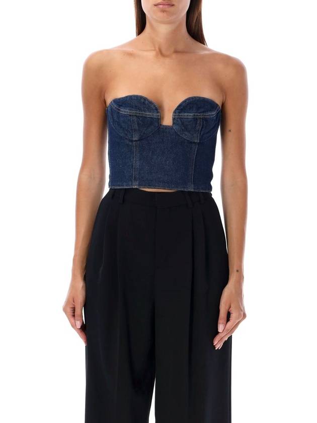 Magda Butrym Bustier Denim Top - MAGDA BUTRYM - BALAAN 1