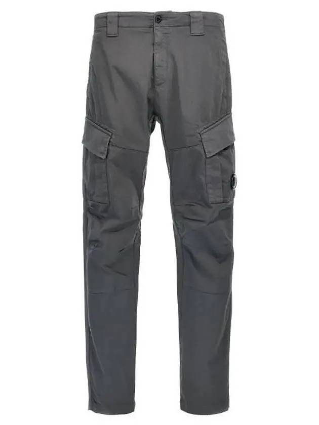 Logo Cargo Straight Pants Grey - CP COMPANY - BALAAN 3