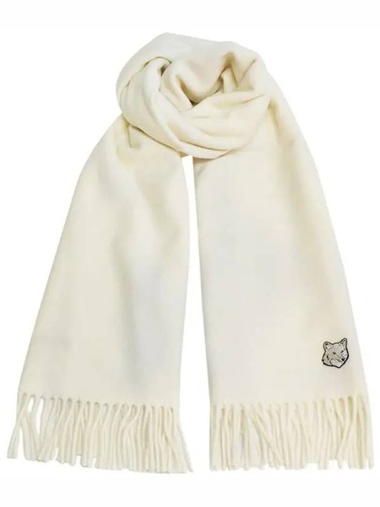 Wool Fox Head Muffler Ivory - MAISON KITSUNE - BALAAN 2